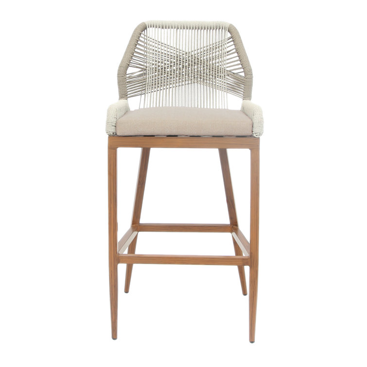 Sand & Stable Bess Patio Bar Stool with Cushion & Reviews Wayfair